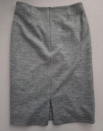 Hallhuber - Eleganter grauer Bleistiftrock,  Grösse 34