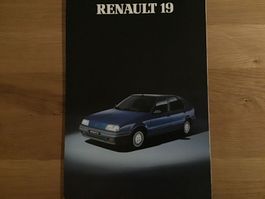 Renault 19 Faltprospekt
