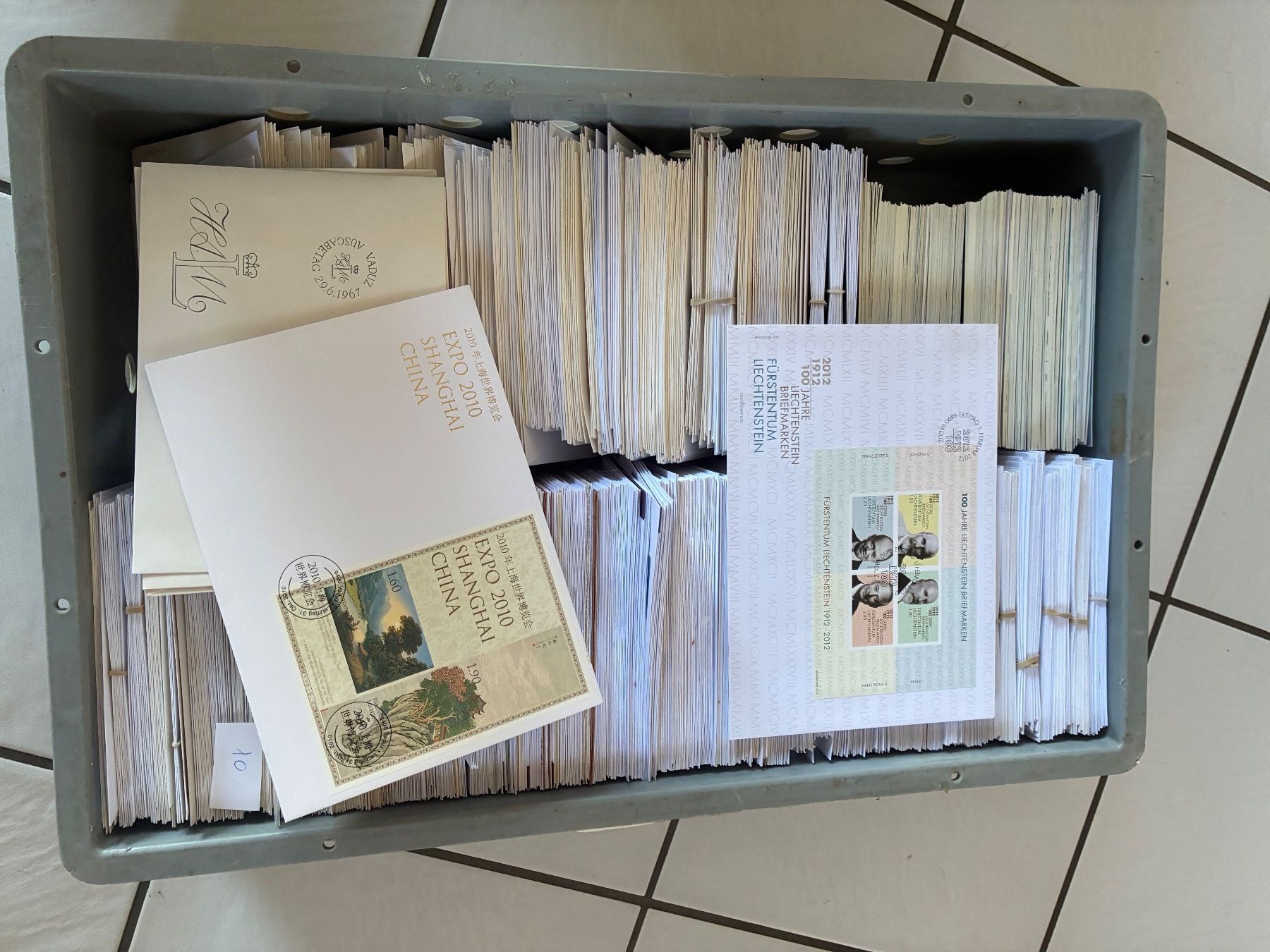 Alle Briefmarken: Super collection de timbres du Liechtenstein – Gebraucht aus Rovray von Ganderch 6