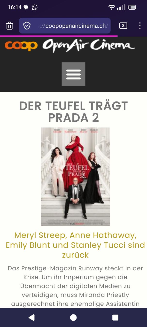Biglietti: Kinotickets 2x Teufel trägt Prada 29.07. – Nuovo (secondo la descrizione) da Olten venduto da n.o.minimalism