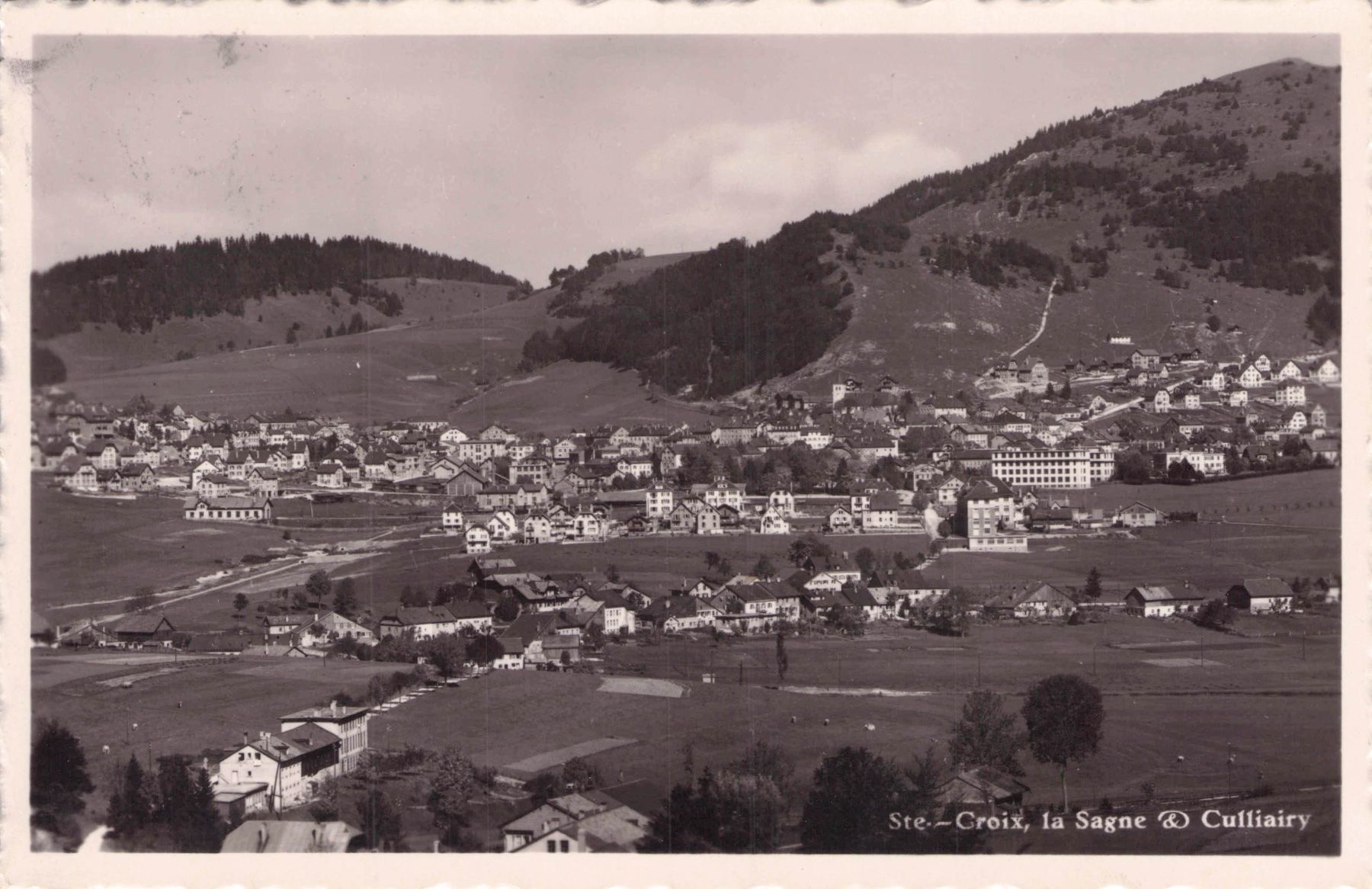 Cartoline postali: Sainte Croix NE // 1933 La Sagne Culliairy – Usato da Basel venduto da intermezzo12