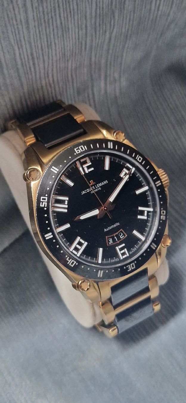 Jacques Lemans Uhren: Jacques Lemans Automatic Herrenuhr  – Neu (gemäss Beschreibung) aus Reiden von Flohmarkt-77