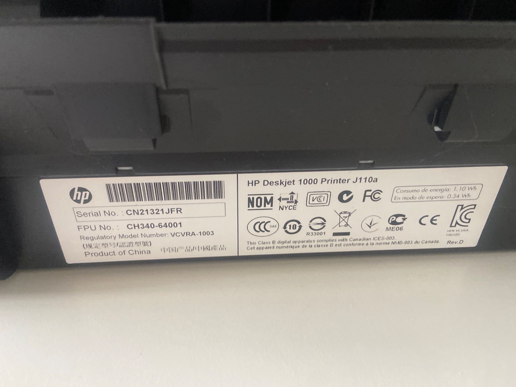 Stampanti: HP Deskjet 1000 Drucker DEFEKT – Difettoso da Urdorf venduto da JcdS 3