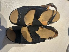 Schwarze Sommersandalen, Gr. 41- bequem und stylisch!