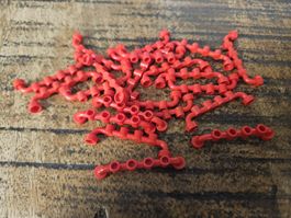 lego 6140 lot de 20 pièces Red Bar 1 x 6 with Hollow Studs