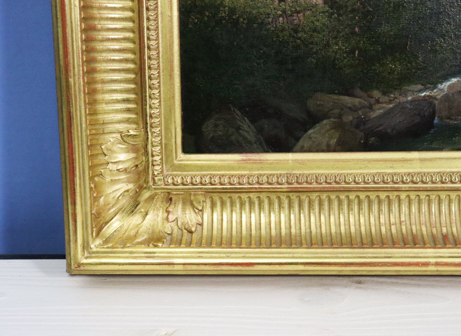 Dipinti: Wunderschönes älteres Gemälde, echt vergoldeter Rahmen. – Usato da Zug venduto da Kunst-Fundgrube 6