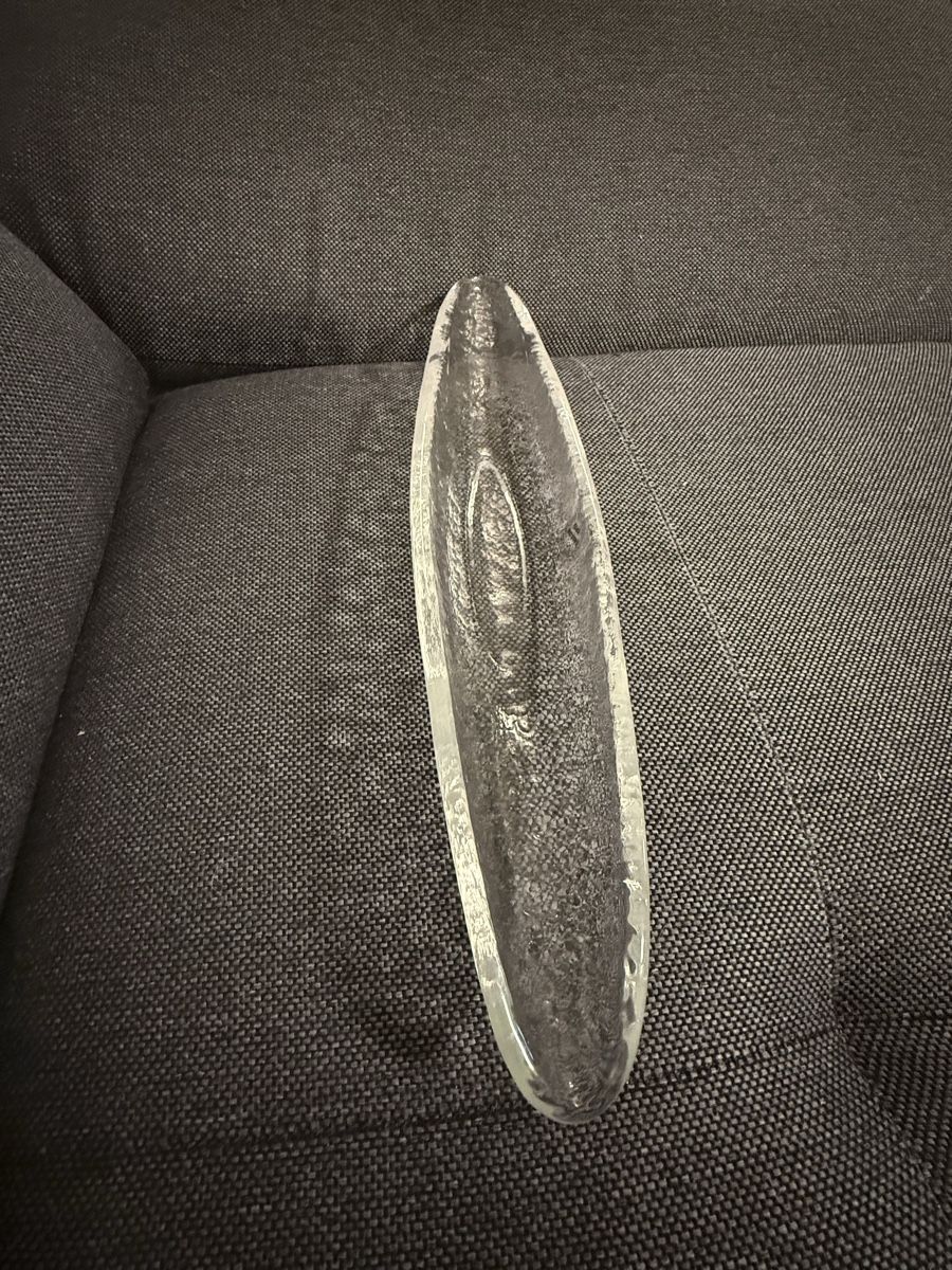 Glasi Hergiswil Servierplatten: Glasschale Glasi Hergiswil Bootsform – Gebraucht aus Buchs SG von and_d8tp