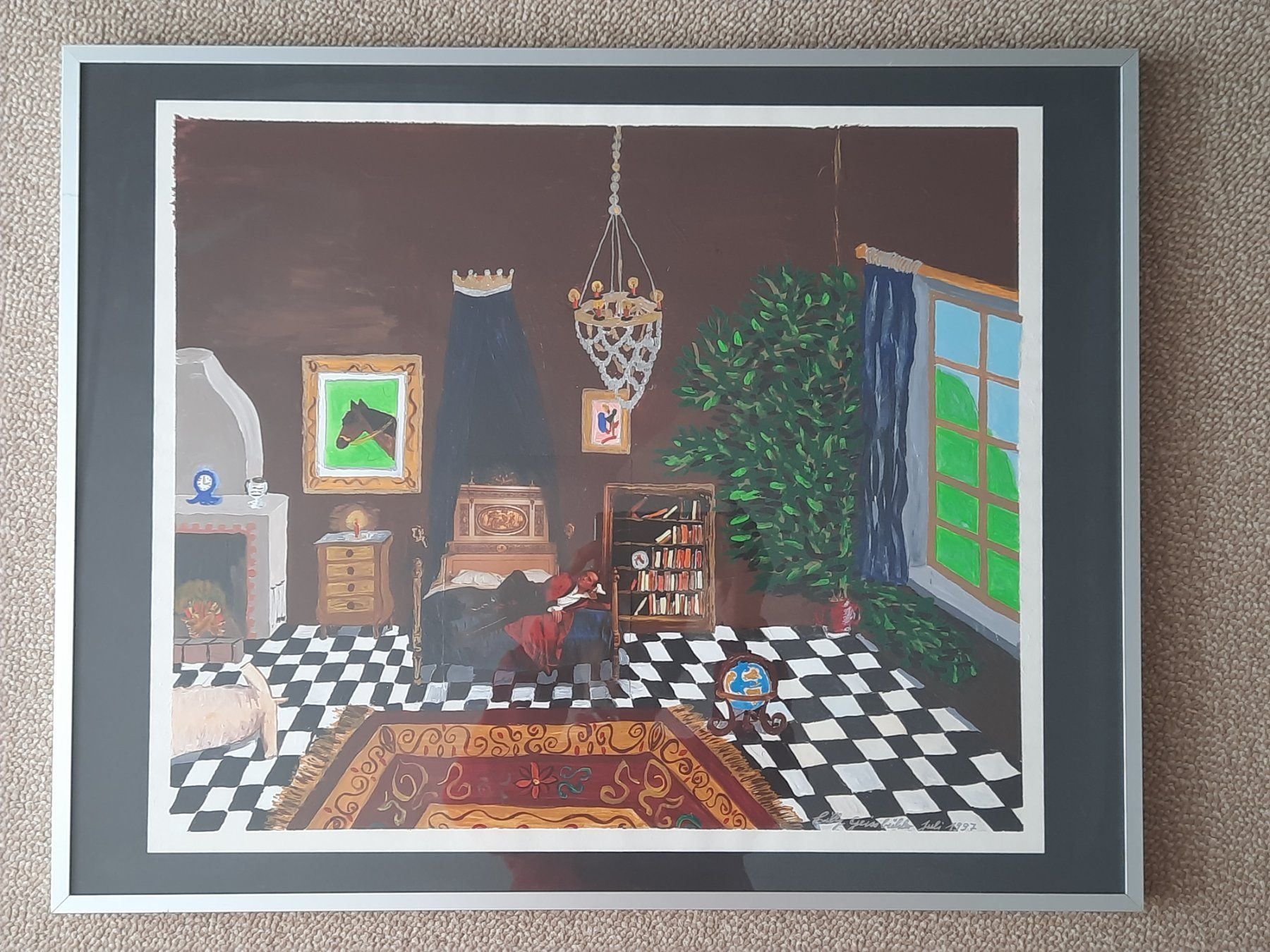 Dipinti: Gemälde, Naive Kunst, im Glasrahmen – Usato da Herrliberg venduto da AlexandraBopp