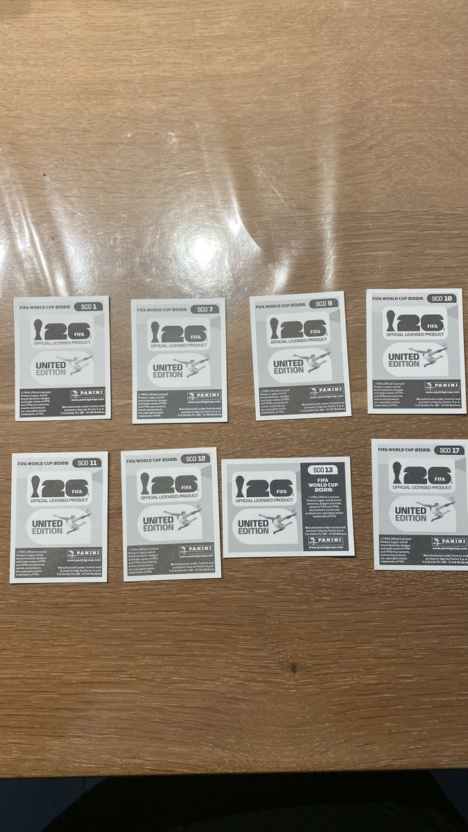 Panini Carte collezionabili: Panini Sticker - SCO - 8 Stickers – Nuovo (secondo la descrizione) da Adliswil venduto da didoli 1