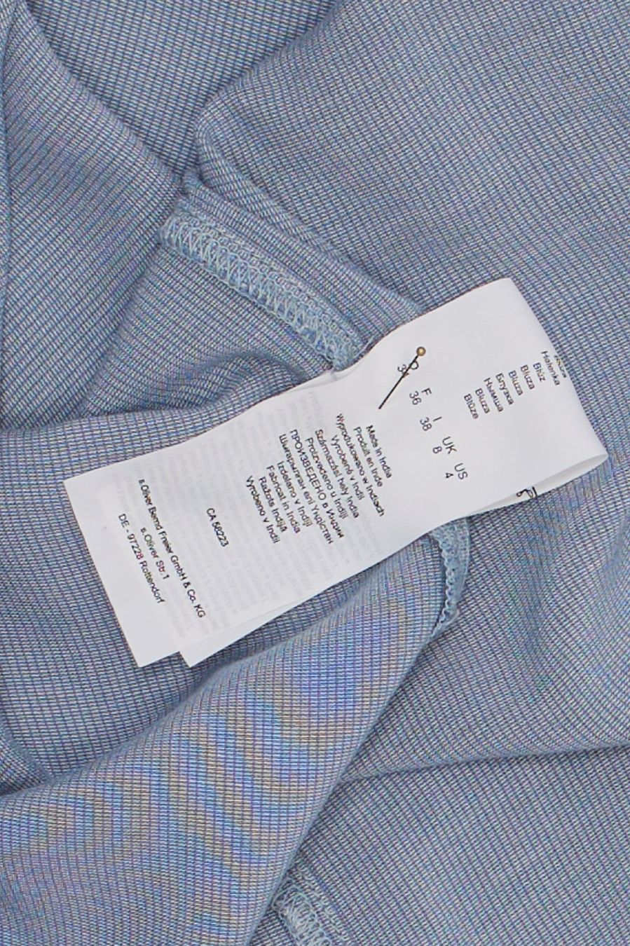 S.Oliver Camicette: s.Oliver Blouse Viscose Bleu Rayé T. 34 – Usato da Fribourg venduto da re-fine 5