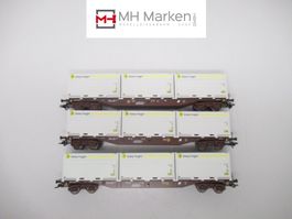 Märklin 47079 3er Set Containertragwagen ÖBB Innofreight AC