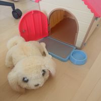 Spielzeug Hund mit Haus und Zubehör guter Zustand