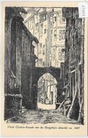Vieux Geneve-Arcade rue du Purgatoire