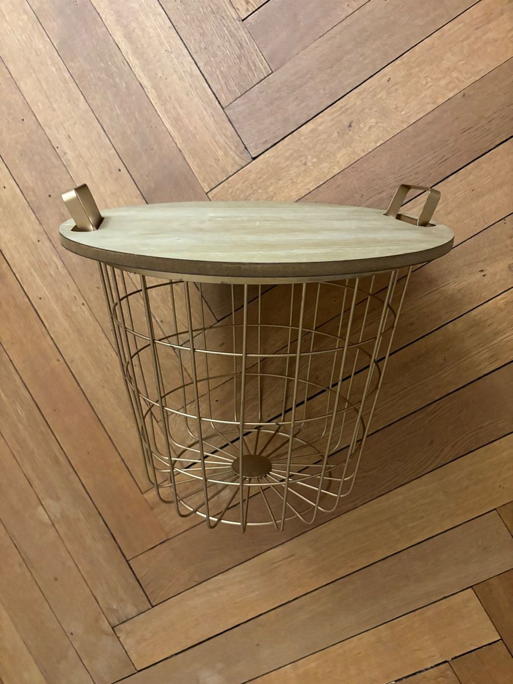 Altro per la casa: Drahtkorb gold mit Deckel – Usato da Zürich venduto da triangular