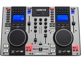 DJ Konsole VONYX CDJ450 DJ Mischpult Doppel-CD-Player  Neu