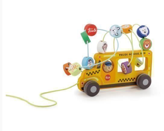 Spielzeuge: Holzauto Schulbus Labyrinth, Sevi/Trudi, neu – Neu und originalverpackt aus Turbenthal von TopToys