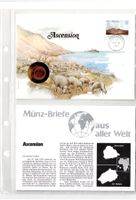 Ascension_1986_Münzbrief mit Beschreibung