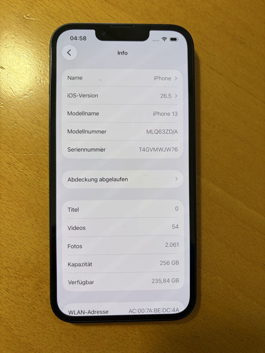 Apple Telefoni cellulari / Smartphones: Iphone 13, 256GB – Usato da Bülach venduto da Ronov64