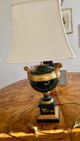 Seltene Tischlampe im klassischen Stil – Grün & Vergoldet
