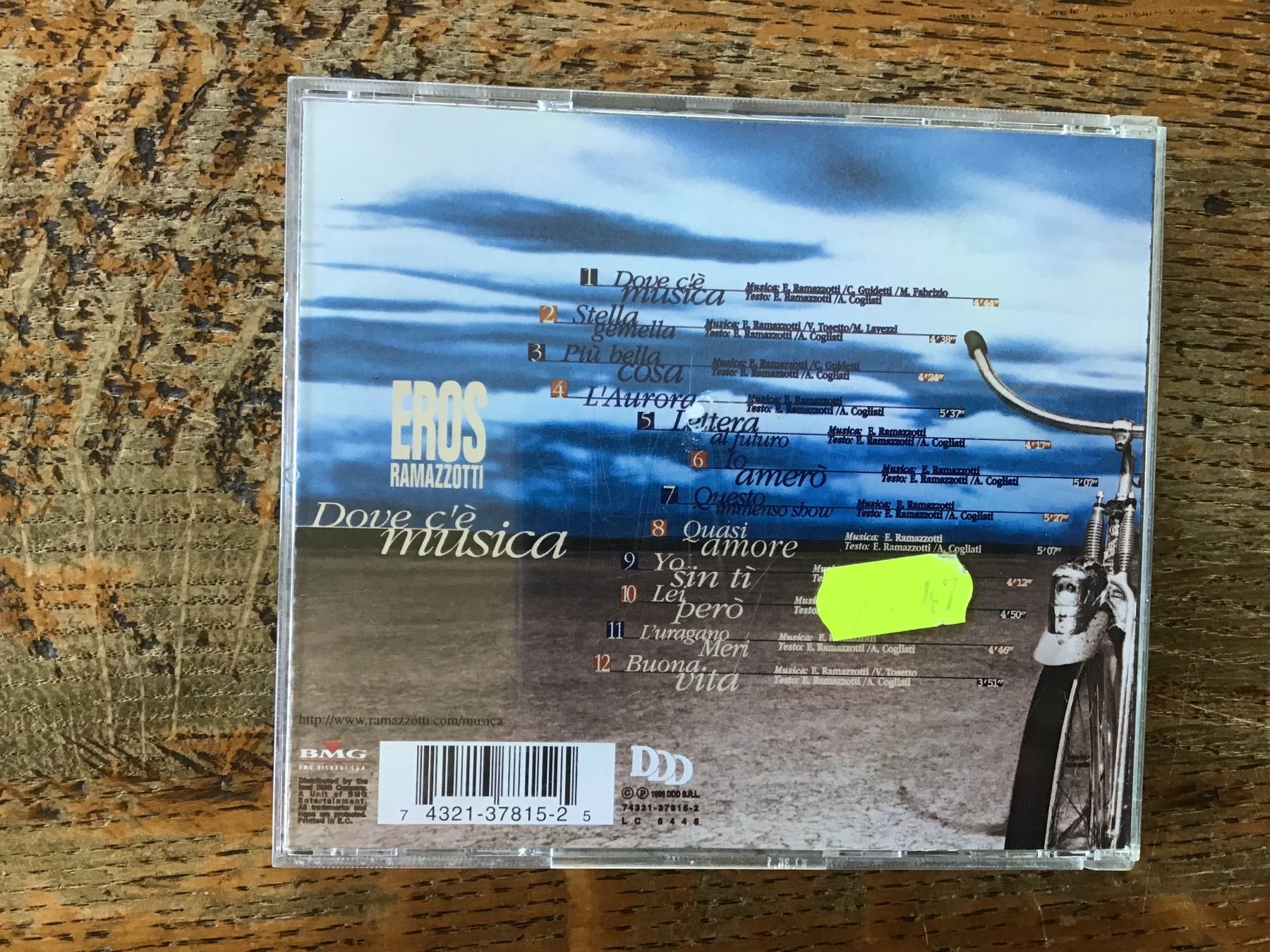 CD: CD Eros Ramazotti – Usato da Fully venduto da Ruby97 2