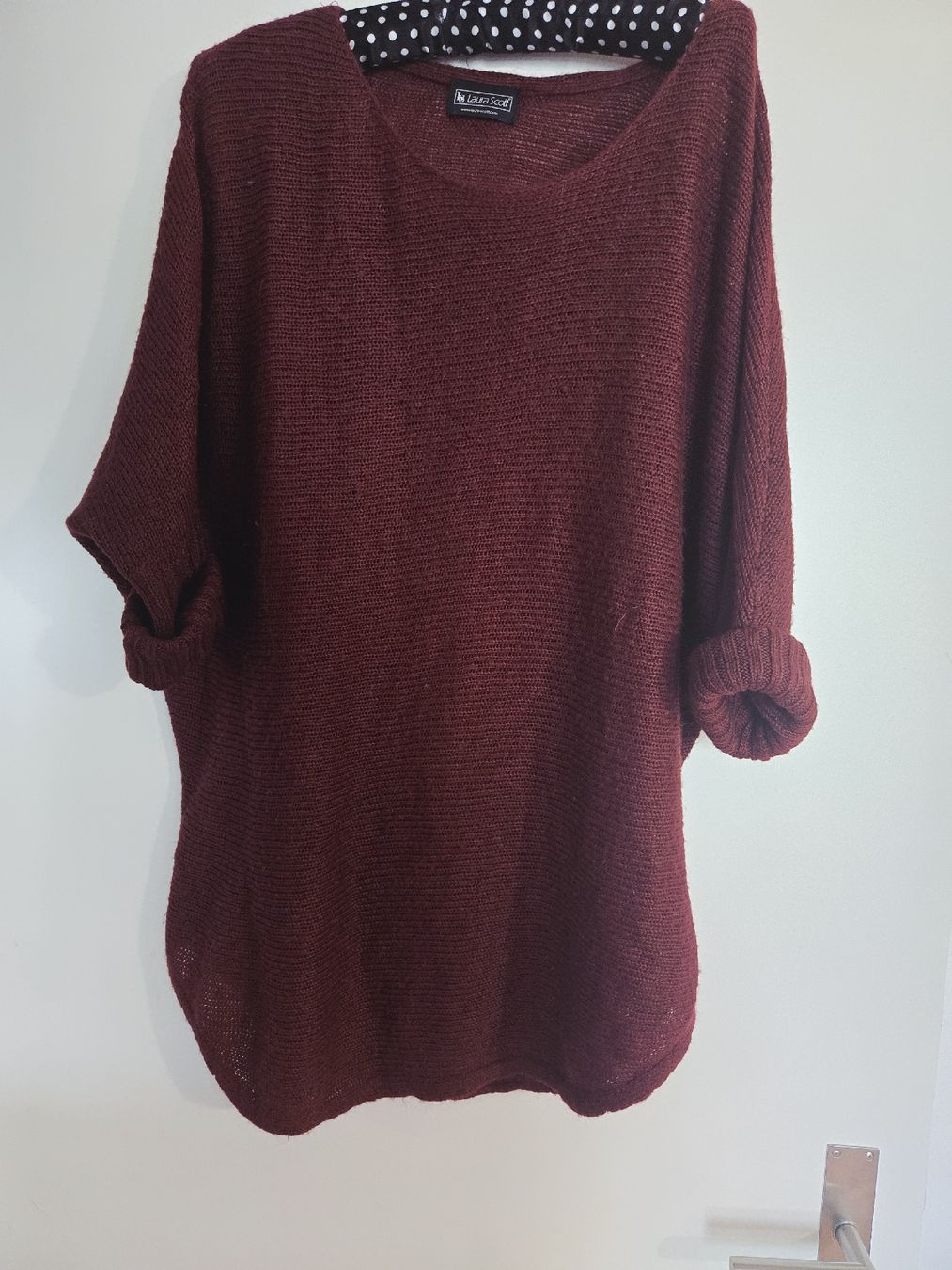 Maglioni & Felpe: Laura Scott Feinstrick Pullover, Gr. 40, Weinrot – Usato da Dübendorf venduto da Timulka