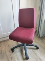 Bürostuhl rot mit Rollen höhenverstellbar