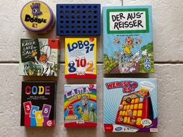 8 Gesellschaftsspiele ab ca. 8 Jahren