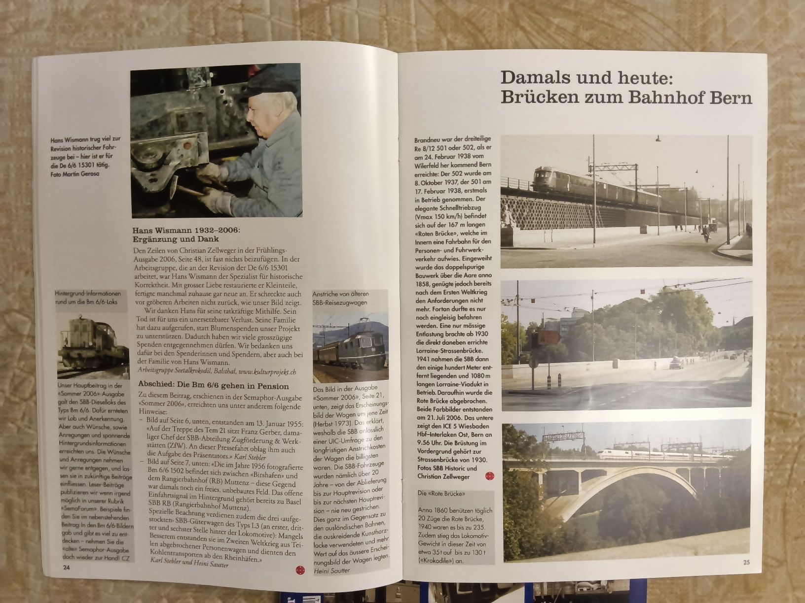 Riviste & Magazine: 2 Eisenbahn-Hefte Semaphor Herbst/Winter 2006 – Usato da Hallau venduto da histoiremerveilleuse 8