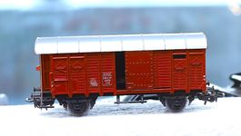 Märklin H0 4605 Gedeckter Güterwagen+Bremserhaus K3 Der SBB