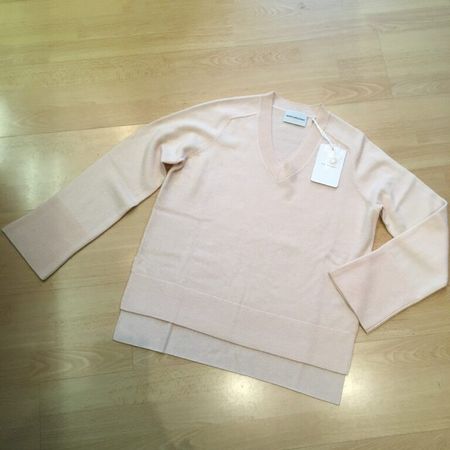 Herzensangelegenheit V Pullover Wolle Cashmere lachs Gr 40