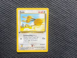 Pokemon Dodu 1. Edition non holo Base Set