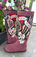 Vintage ED HARDY Stiefel  evtl. für Streetparade Gr. 39