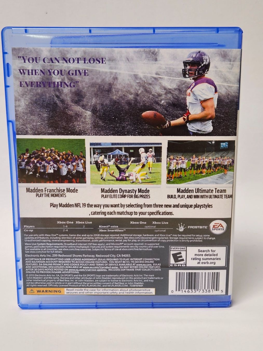 Sony Giochi: PS4 Madden NFL 19 / Playstation 4 / #WT18 – Usato da Oberdorf BL venduto da BaldenEagle 2