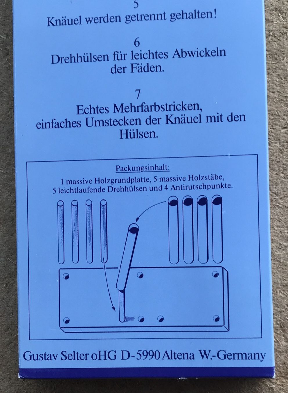 Wolle: KNÄUELSTÄNDER – Neu und originalverpackt aus Ostermundigen von Kari1937 4