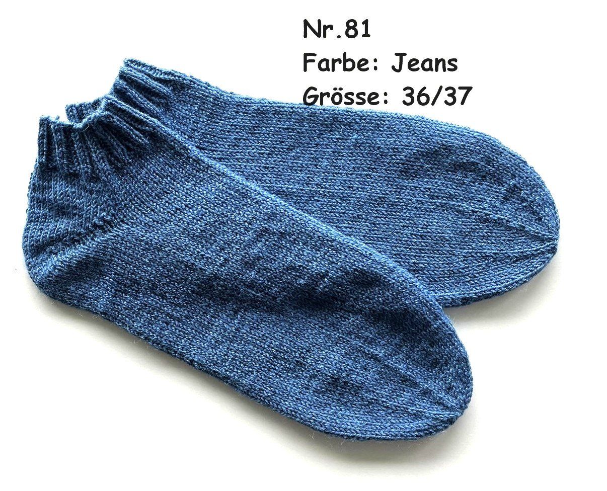 Calze: Sneaker - Socken handgestrickt  Gr.36/37  Nr.81 – Nuovo e nell'imballaggio originale da  venduto da