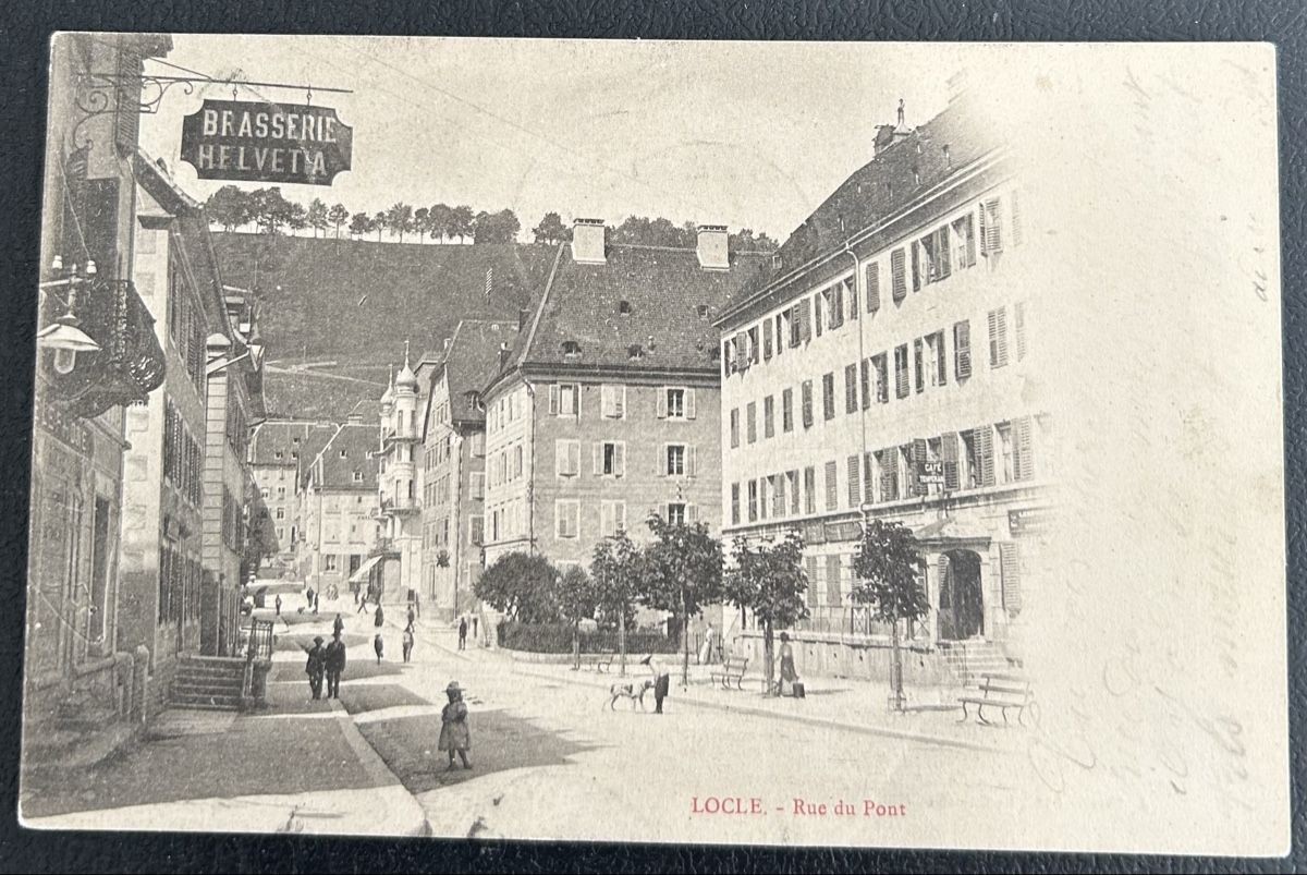 Cartoline postali: Le Locle Rue du Pont  – Usato da Horw venduto da Tellbub
