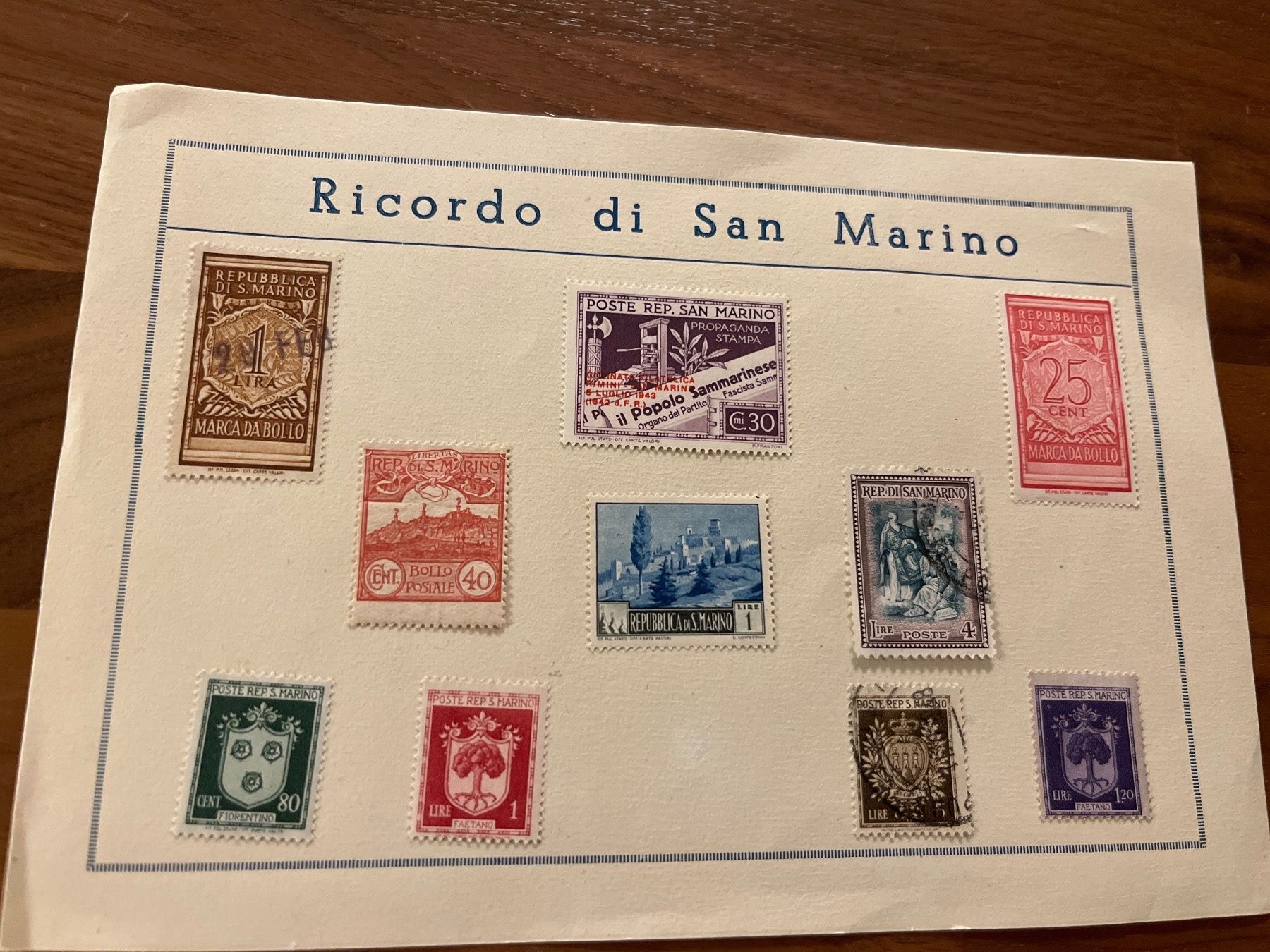 Tutti i francobolli: Alte Briefmarken San Marino – Usato da Zürich venduto da engebrunau