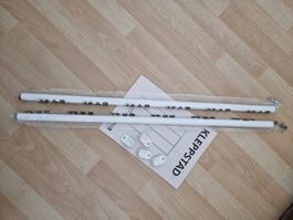 2 Kleiderstangen 75 cm zu Kleppstad Ikea Schrank