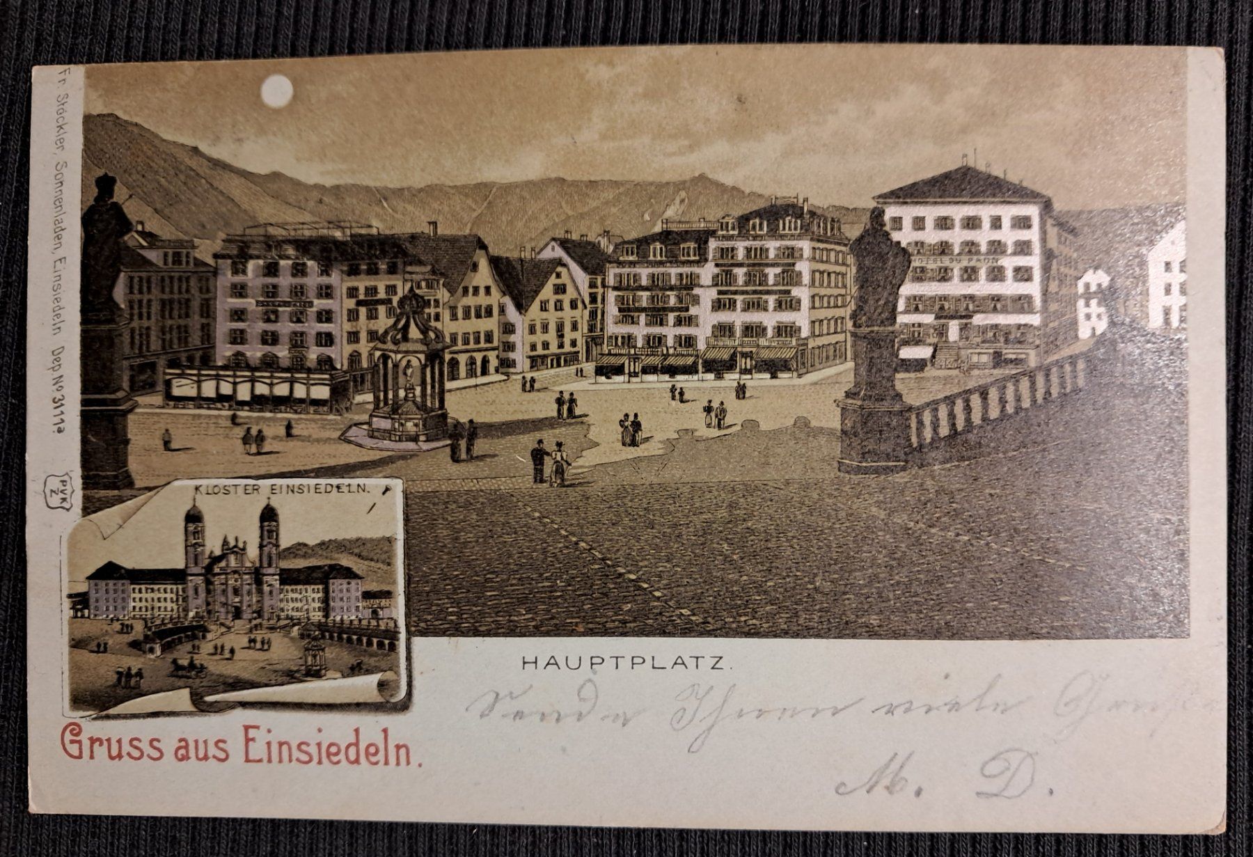 Cartoline postali: EINSIEDELN 1900 – Usato da Ponto Valentino venduto da giorgia06