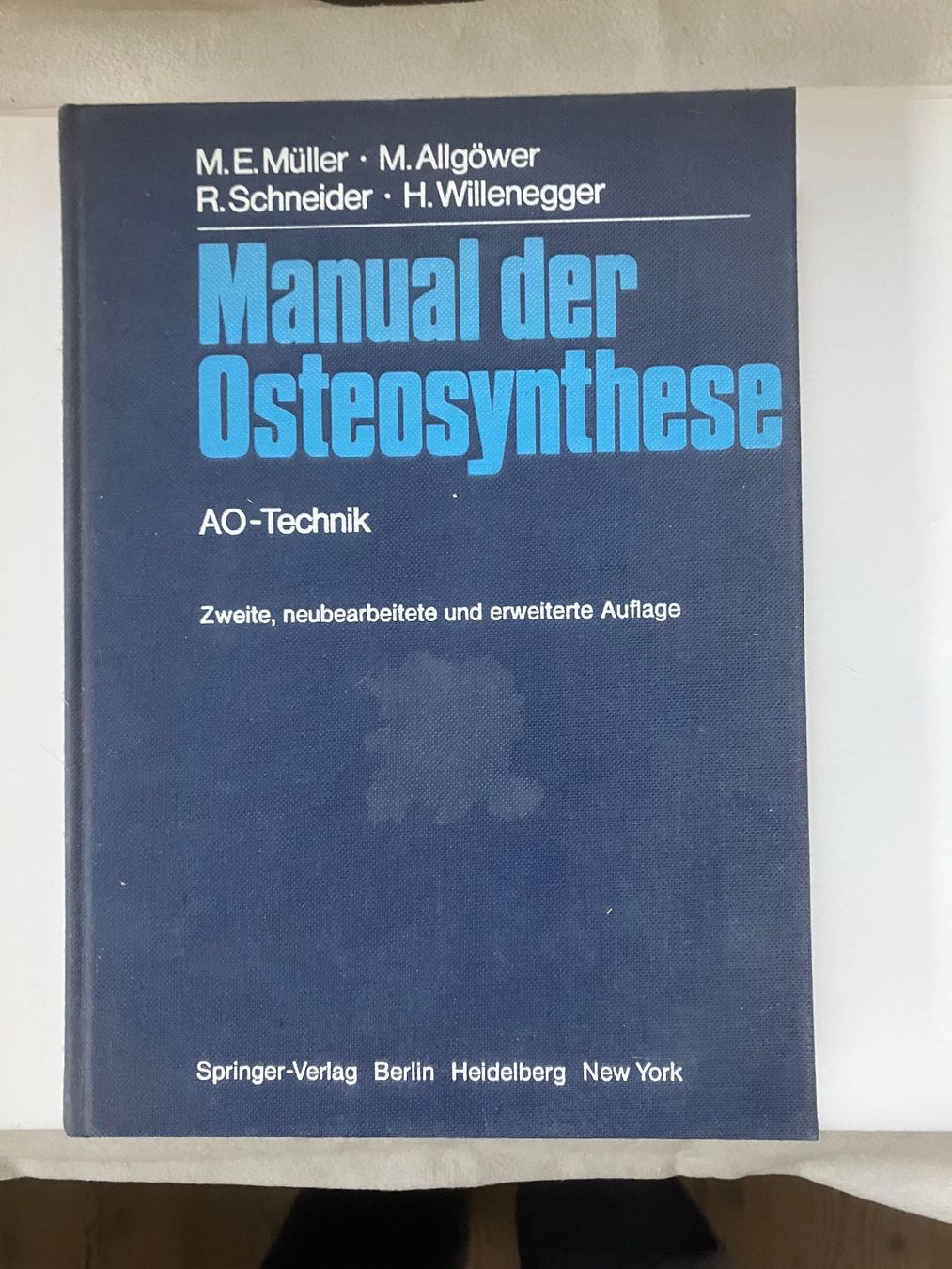 Libri: Manual der Osteosynthese Mülle.Allgöwer.SchneiderWillenegger – Usato da ZUERICH venduto da Carolus1