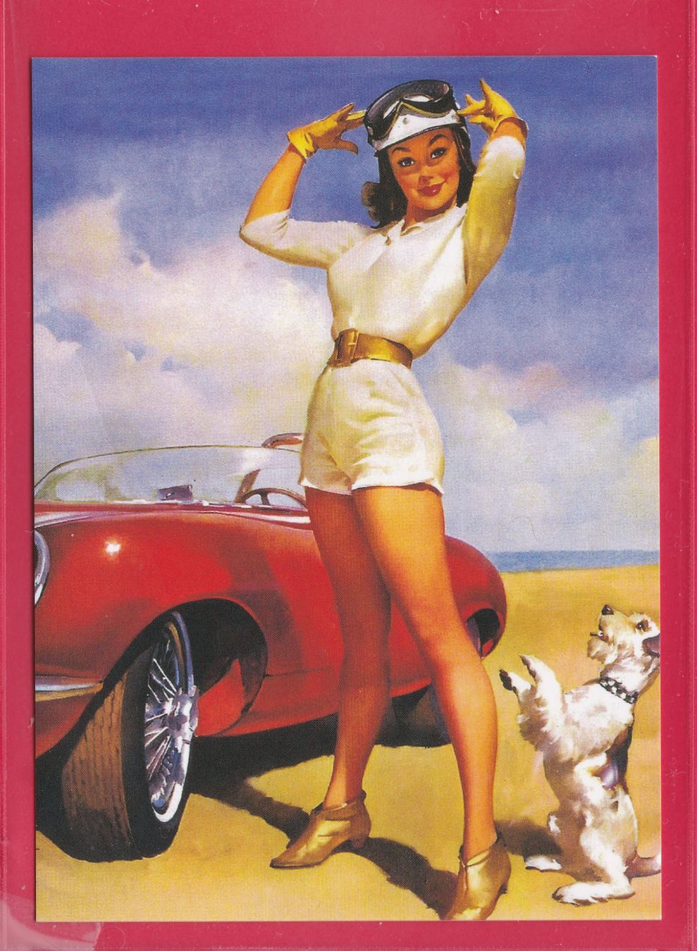 Cartoline postali: PIN UP GIRL, HÜNDCHEN – Usato da Oberrieden venduto da Gebirgsstelze