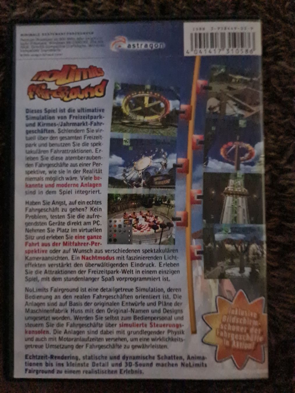 Jeux: No Limits Fairground PC CD-ROM Simulation – D'occasion à Münsingen par Cuci31 1
