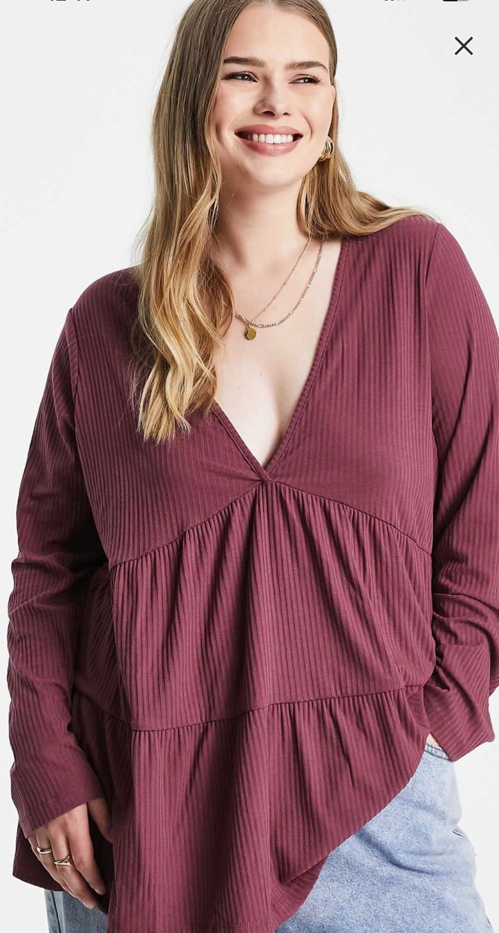 Asos T-Shirts: Asos Design Curve Oberteil altrosa Gr. 56 – Gebraucht aus Pratteln von a23_j2gs