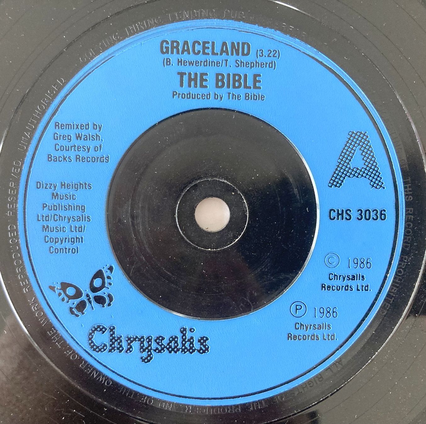 Vinyles: THE BIBLE - GRACELAND – D'occasion à Bottens par hotter-than-hell 2