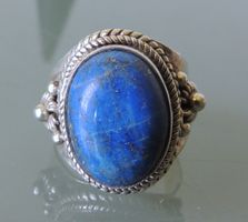 Lapislazuli Silber 925 Fingerring Gr. 57