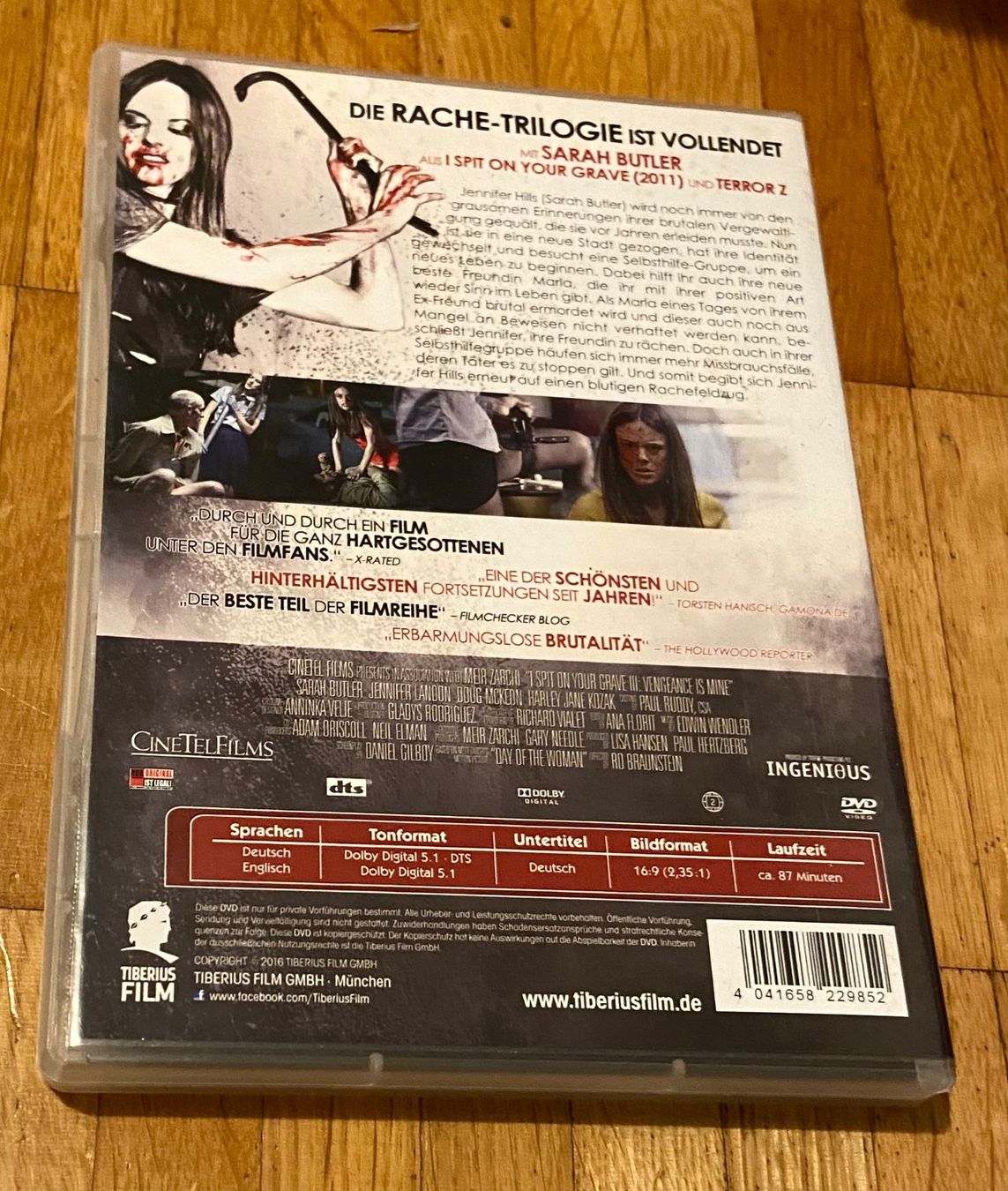 Tutti i DVDs: I SPIT ON YOUR GRAVE 3 • DVD • Horror – Usato da Luzern venduto da Lycka 1