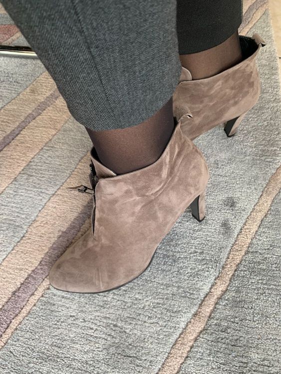 flache wildleder stiefeletten