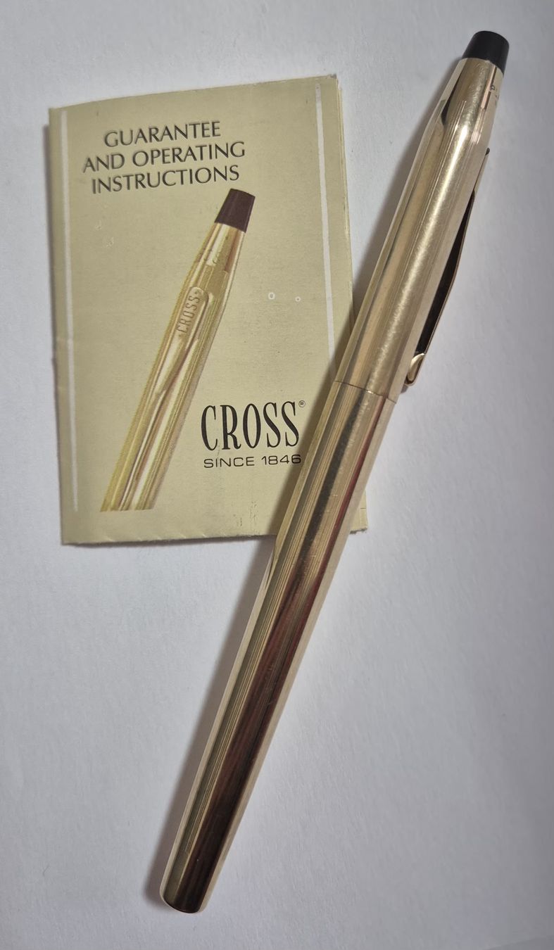 Penna & Evidenziatori: Stylo bille Cross plaqué or – Usato da Genève venduto da BKYB