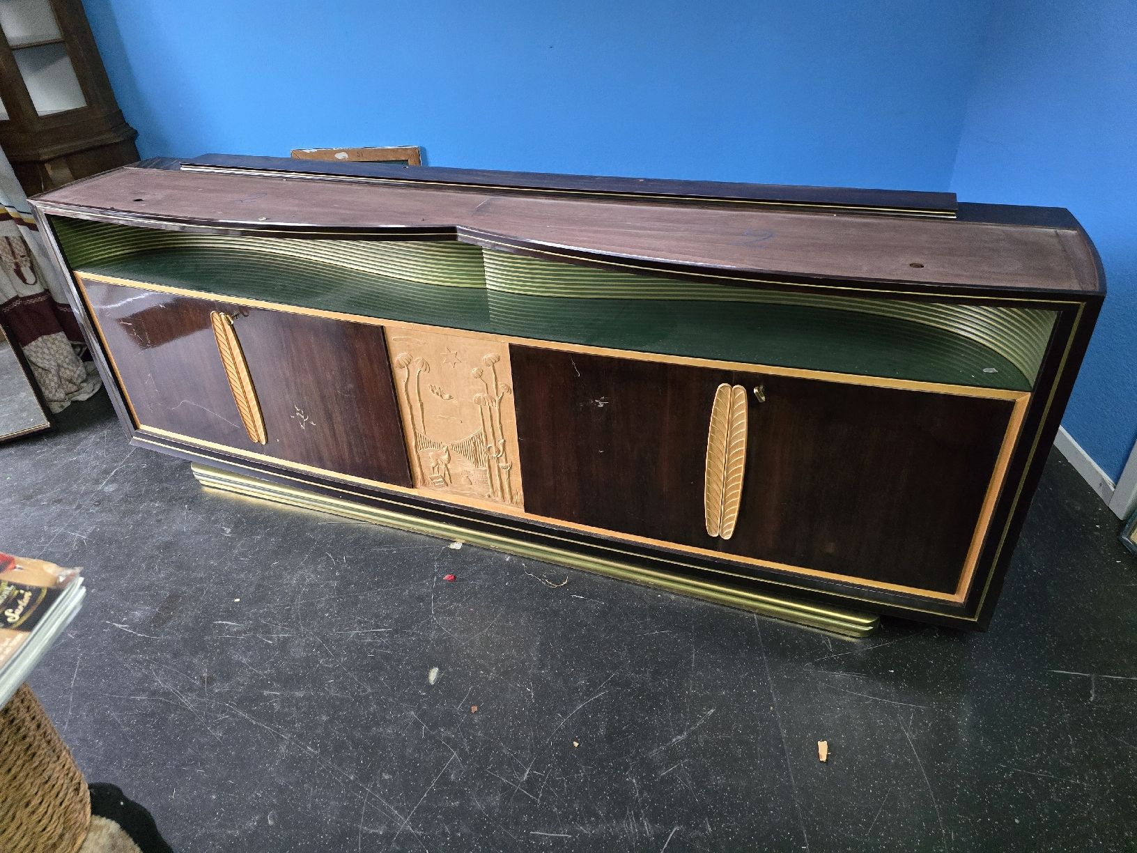 Kommoden: Vintage Sideboard, Art Deco Stil, Holz, – Gebraucht aus Mettlen von elios0888 9