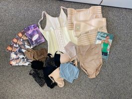 Div. Mieder, Nylonstrümpfe, Nylon-T-Shirts, Schwangerschafts